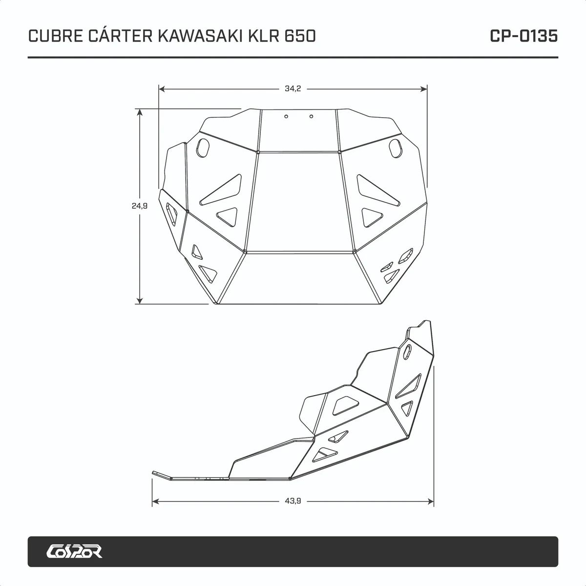 CUBRE CARTER KAWASAKI KLR 650 V2 - Image 2
