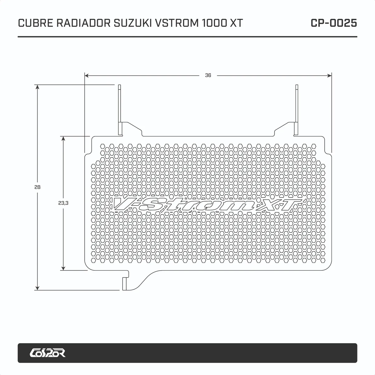 CUBRE RADIADOR SUZUKI V STROM 1000 XT - Image 4
