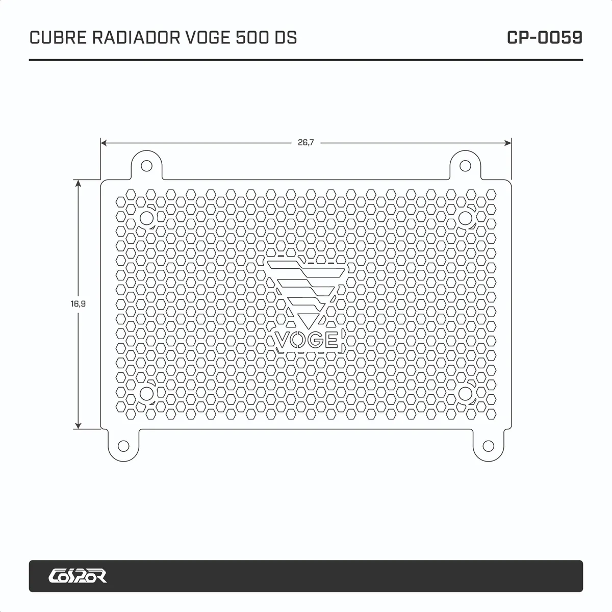 CUBRE RADIADOR VOGE 500 DS - Image 4