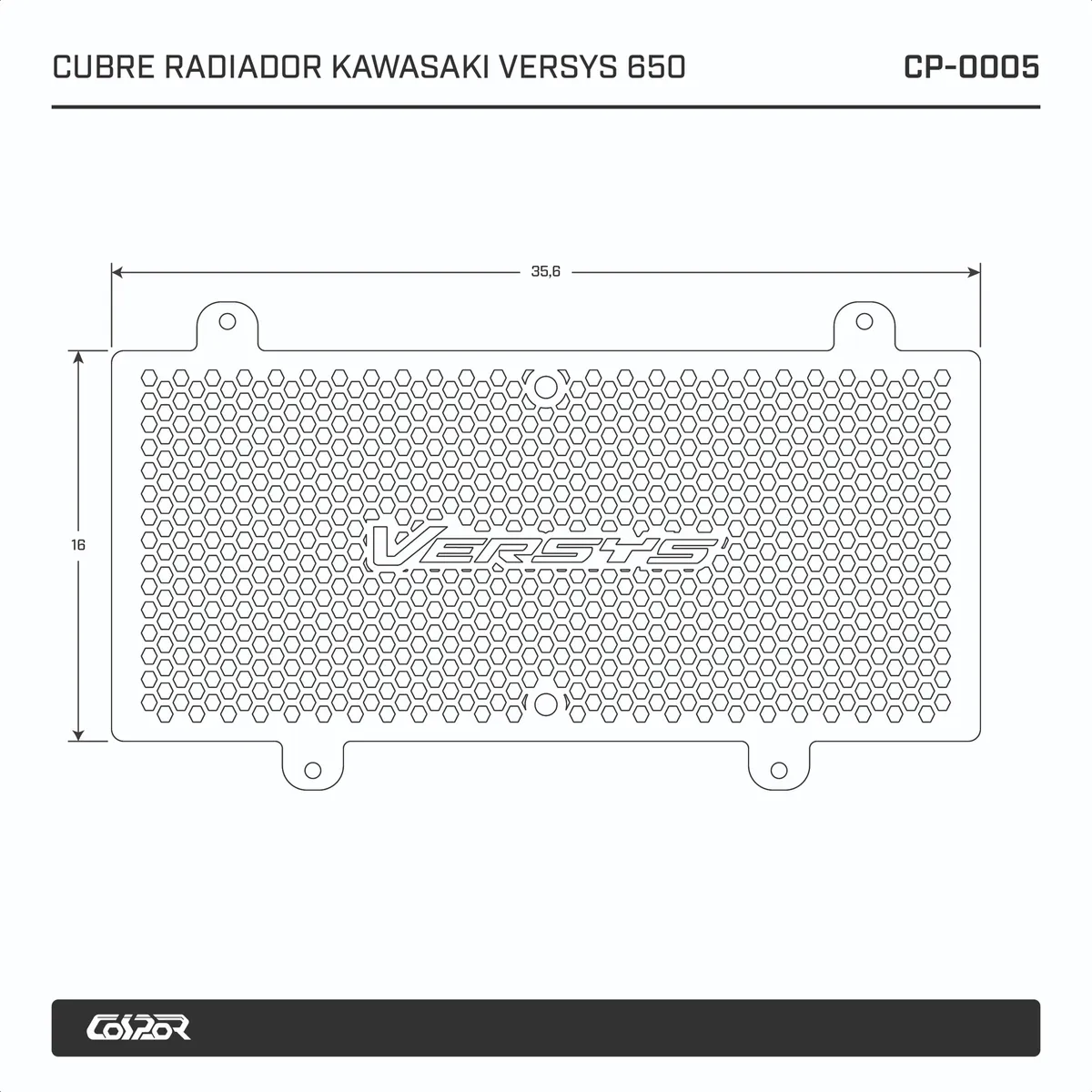 CUBRE RADIADOR KAWASAKI VERSYS 650 LINEA NUEVA - Image 6