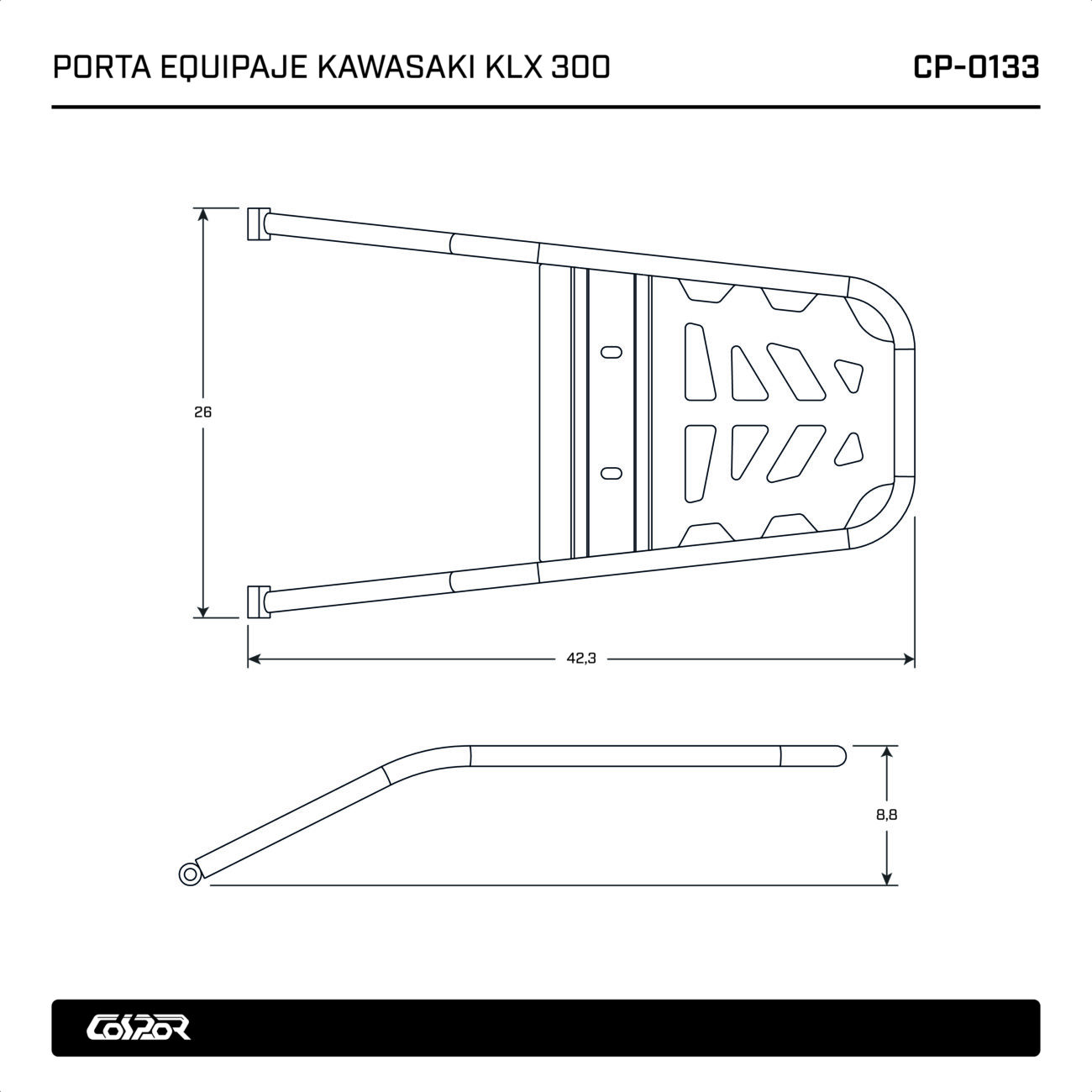 PORTA EQUIPAJE KAWASAKI KLX 300 - Image 8