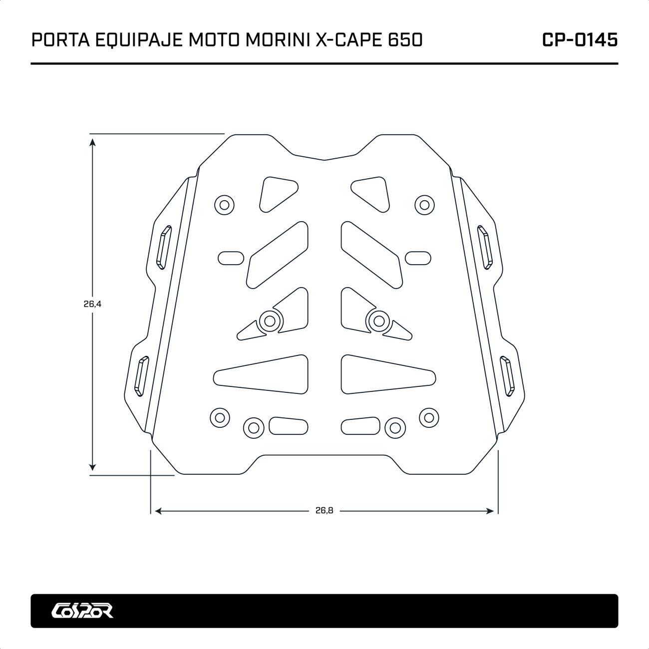 PORTA EQUIPAJE TRASERO MOTO MORINI X-CAPE - Image 6