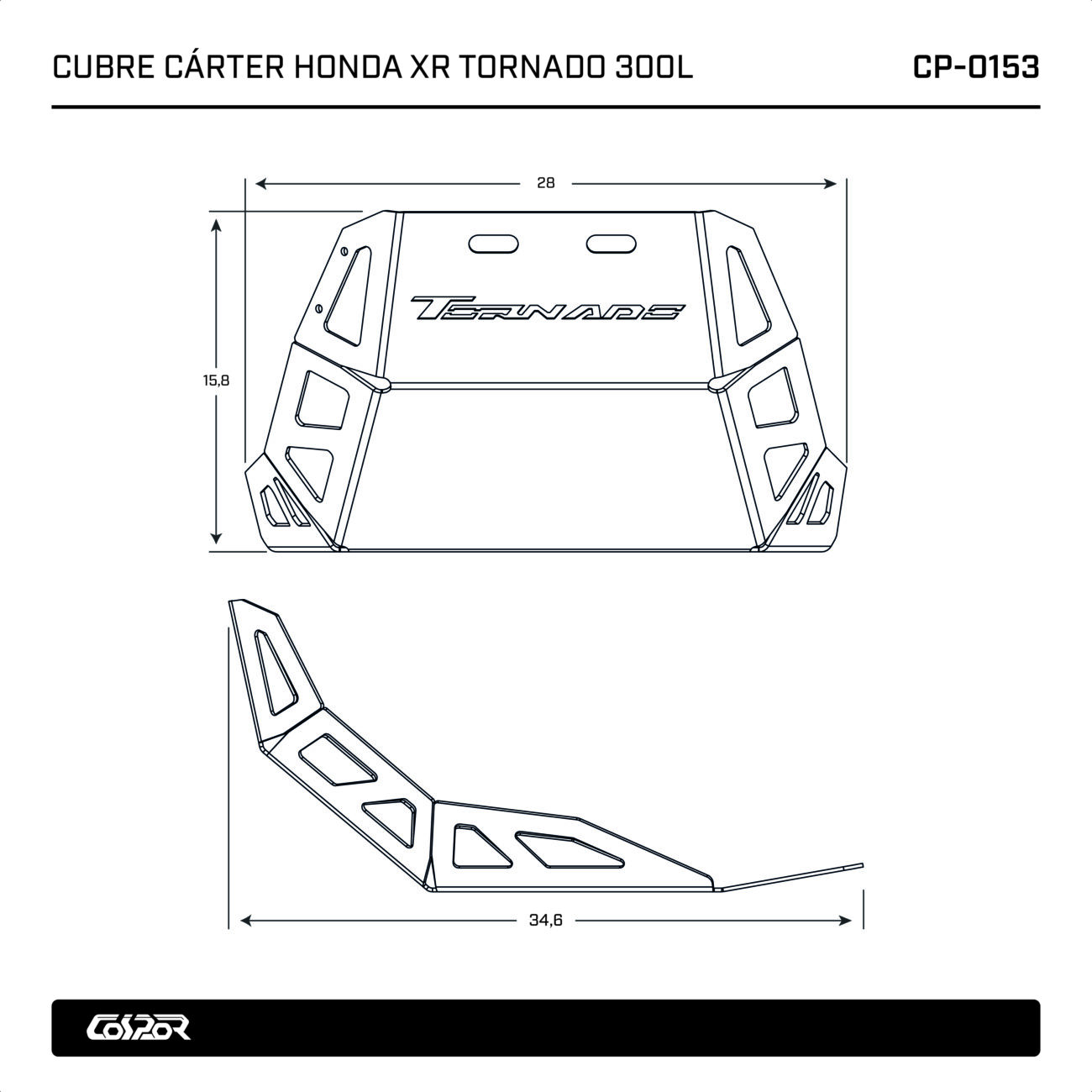 CUBRE CARTER HONDA XR 300 TORNADO - Image 8