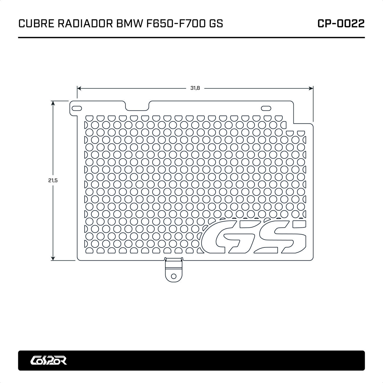 CUBRE RADIADOR BMW F650 / F700 - Image 6