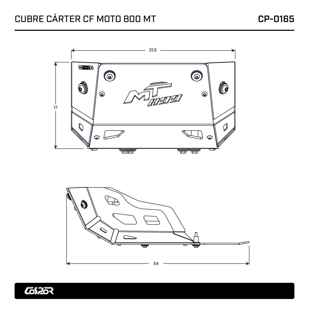 CUBRE CARTER CF MOTO 800 MT - Image 15